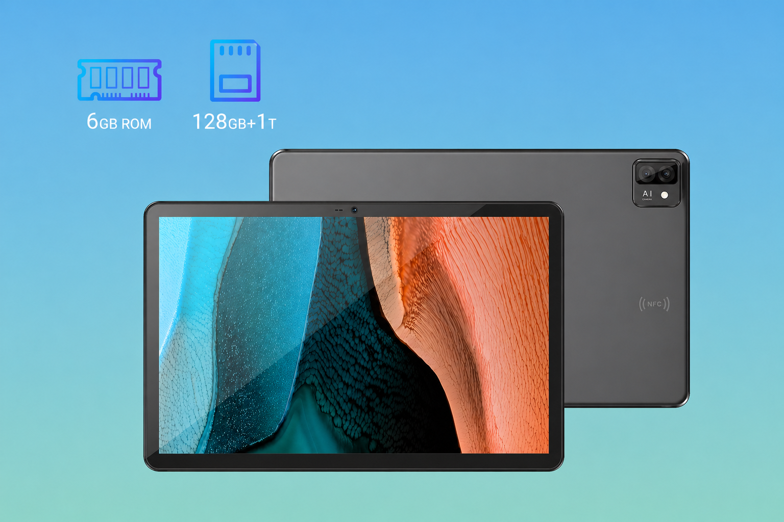 <span style="font-size:28px;"><strong>6GB RAM + 128GB Storage</strong></span>
