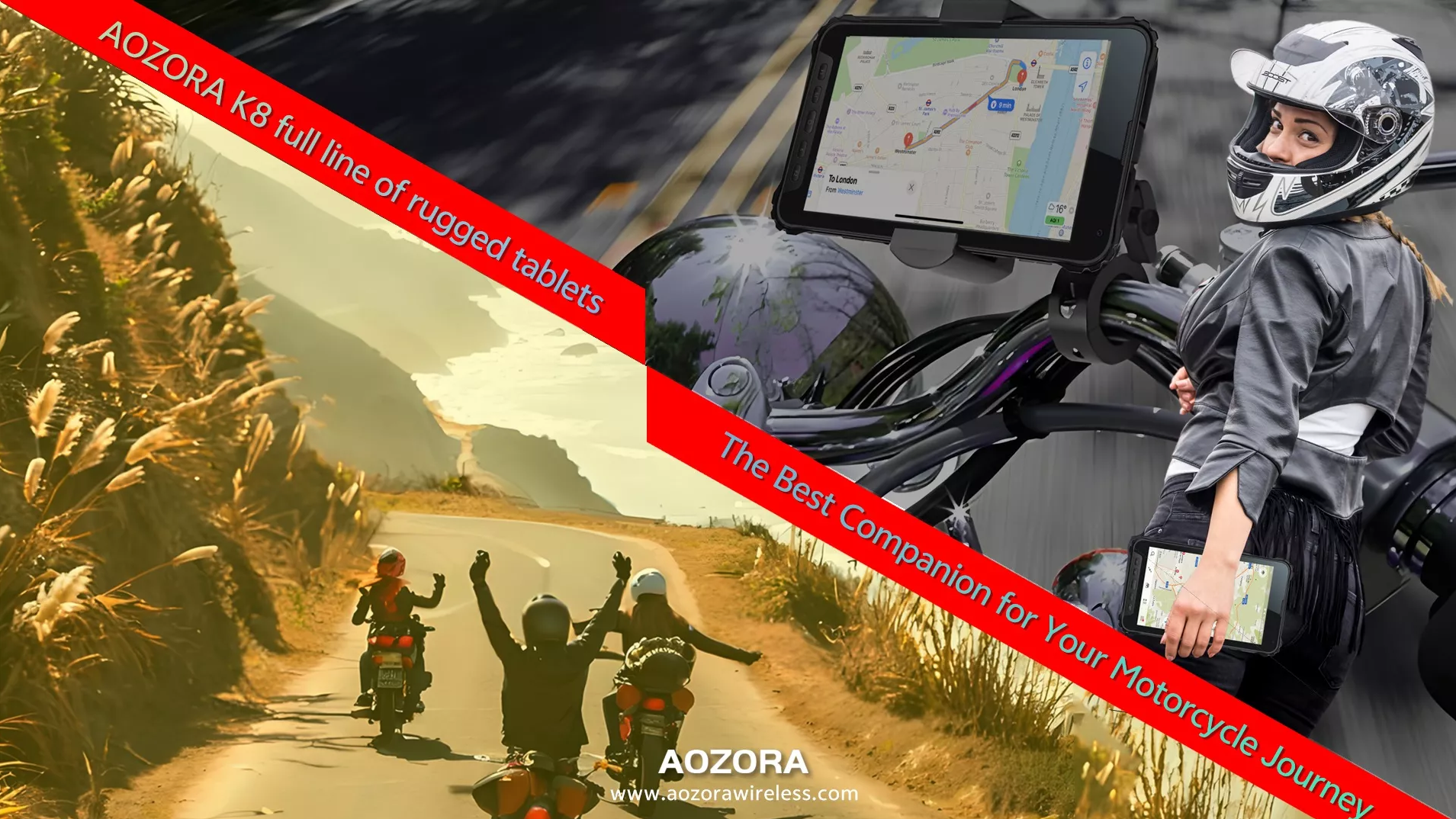 The Importance of the Rugged AOZORA K8 Active Tablet in Motorcycle Riding