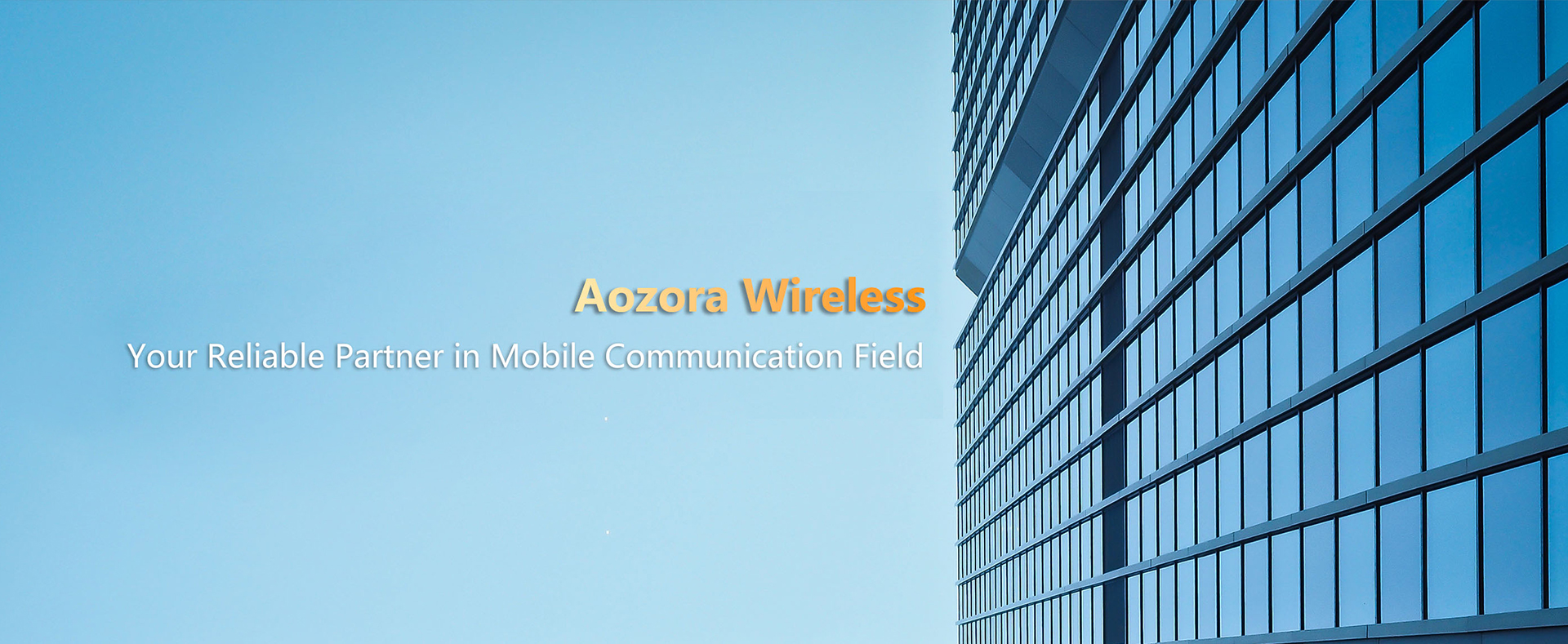 Aozora Wireless logo with slogan 