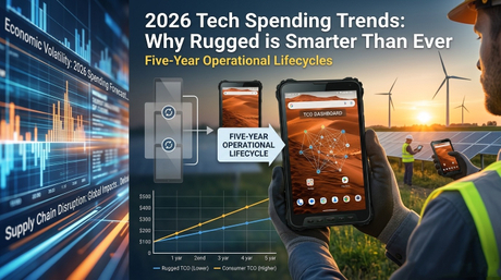 La tableta resistente Aozora K8 Active se utiliza en un parque solar para comprobaciones de diagn&oacute;stico..jpg