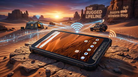 IP68 5G router next to a Verizon rugged tablet..jpg