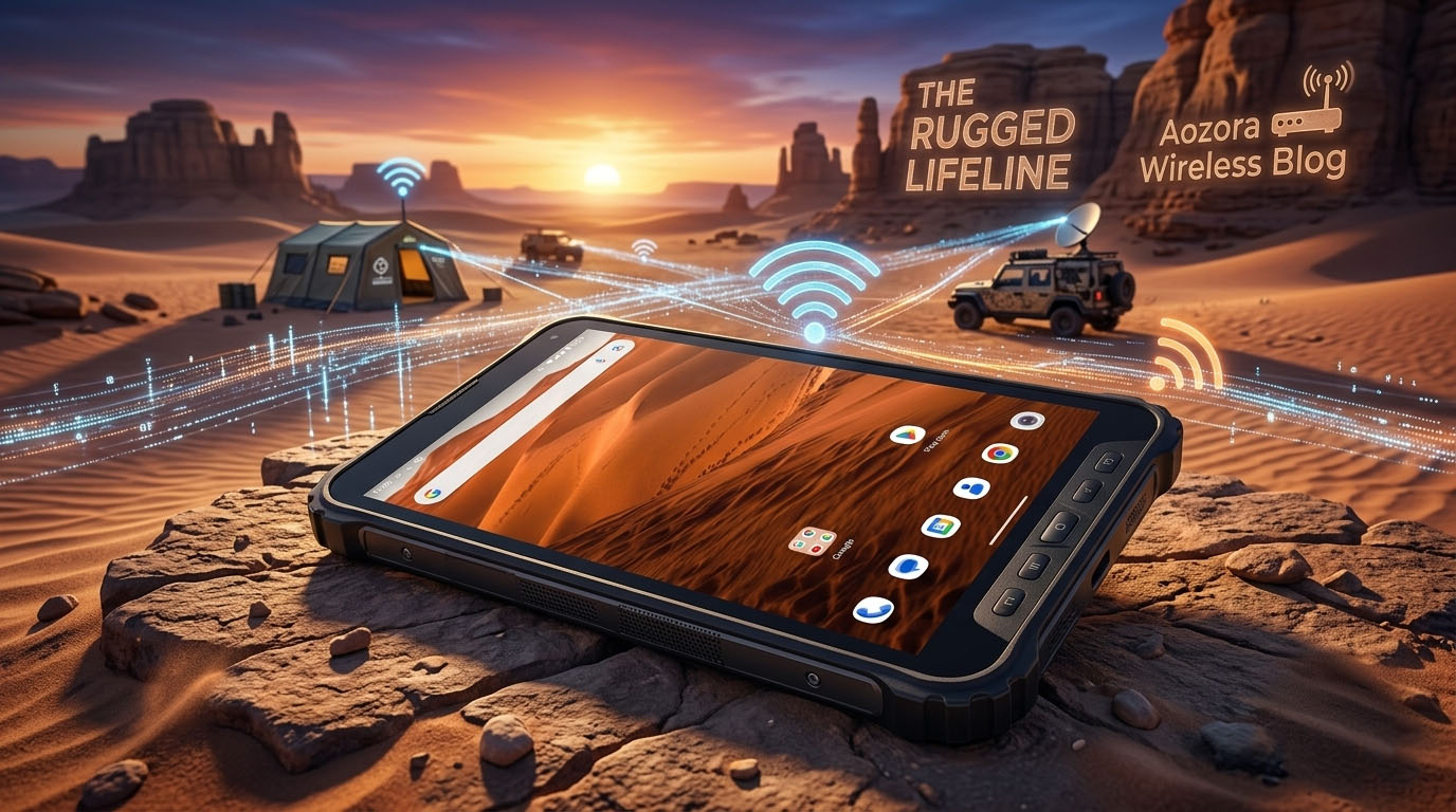 IP68 5G router next to a Verizon rugged tablet..jpg