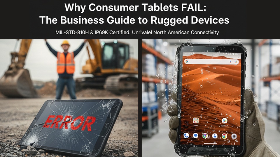Why Consumer Tablets Fail: The 2026 Business Guide To Choosing Rugged Tablets for Industrial Use