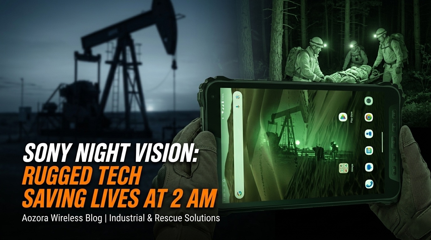 Search and rescue team with a Verizon rugged tablet in the woods.jpg