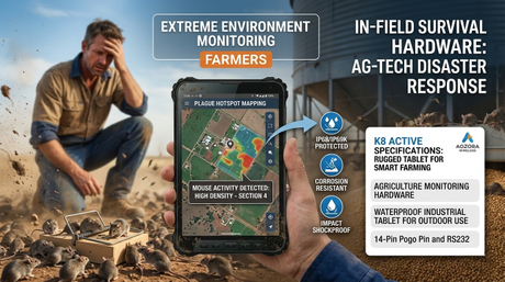 K8 Active תעשייתי מוקשח טאבלט מיפוי נקודות חמות של מגפת עכברים בחווה.jpg