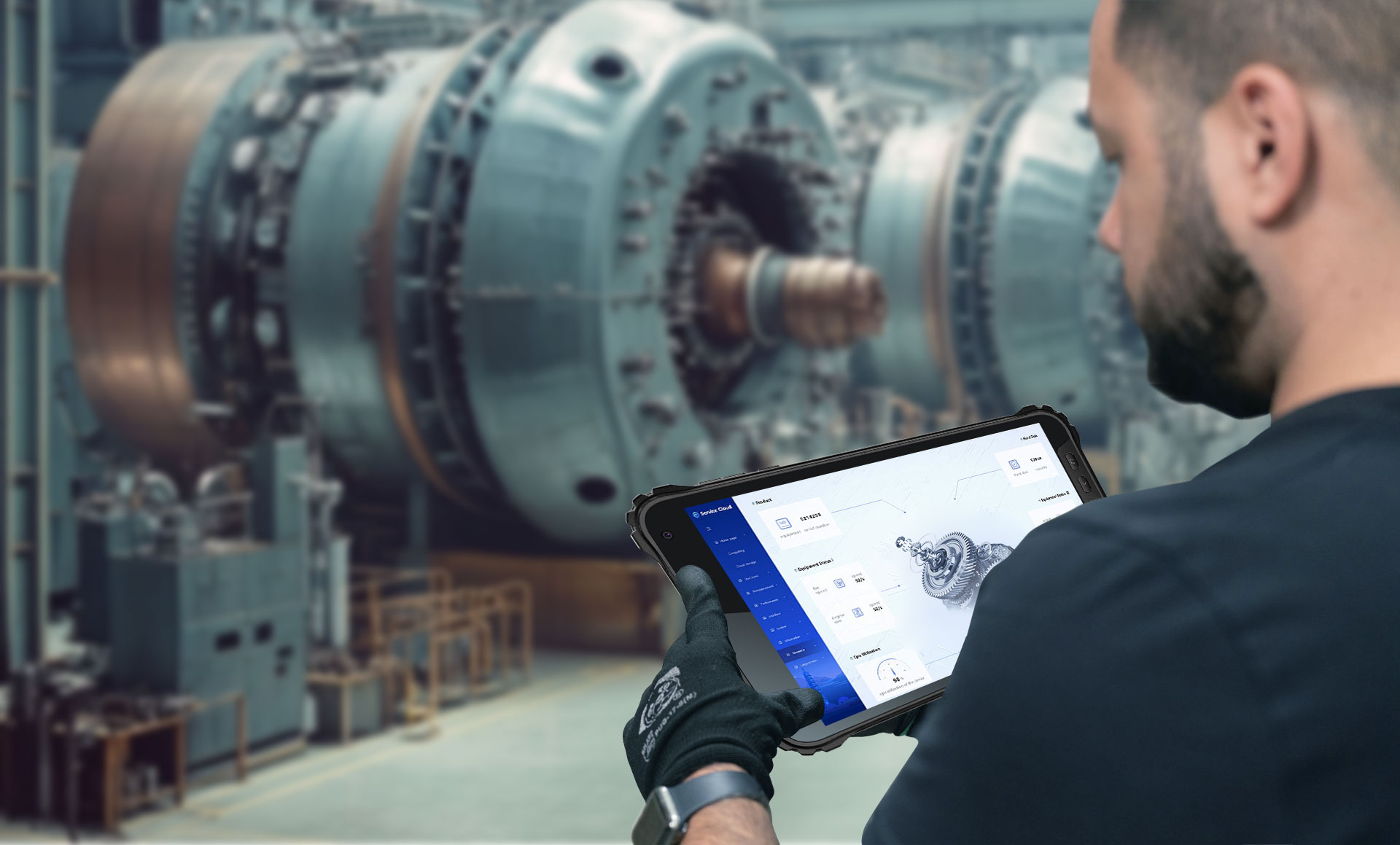 tablet for enabling remote monitoring and intelligent management