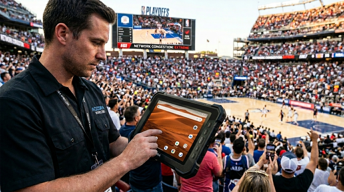 Industrial Verizon tablet being used at a crowded stadium event.png