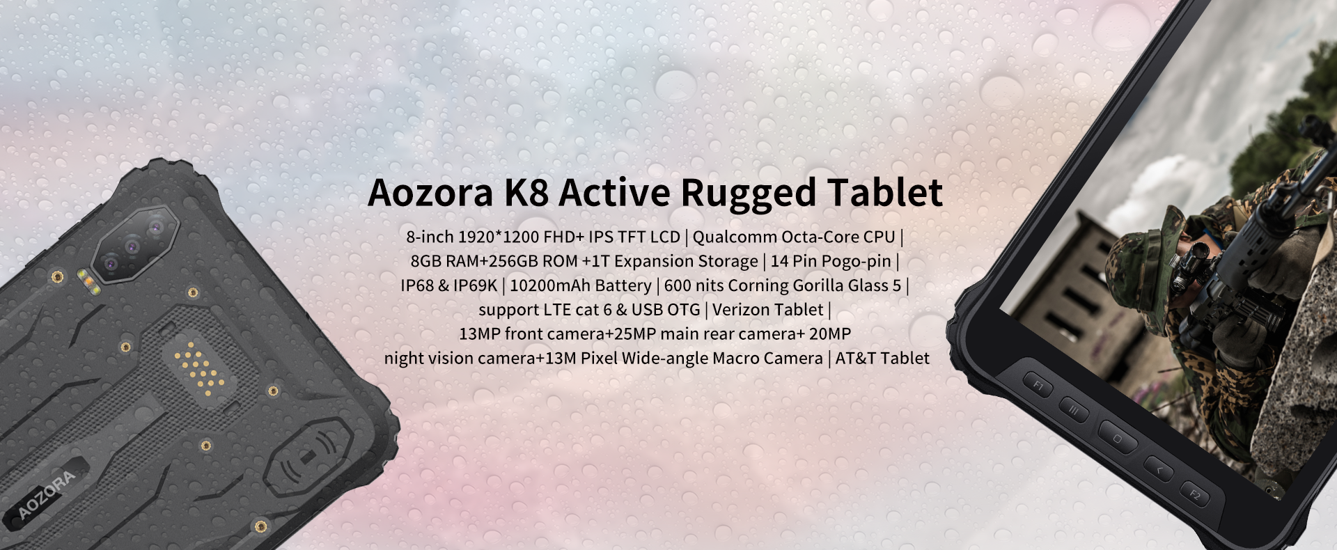 Aozora K8 Active Rugged Tablet
