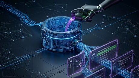 Digital glitch overlay on a stylized brain representing AI manipulation_1365_767.png