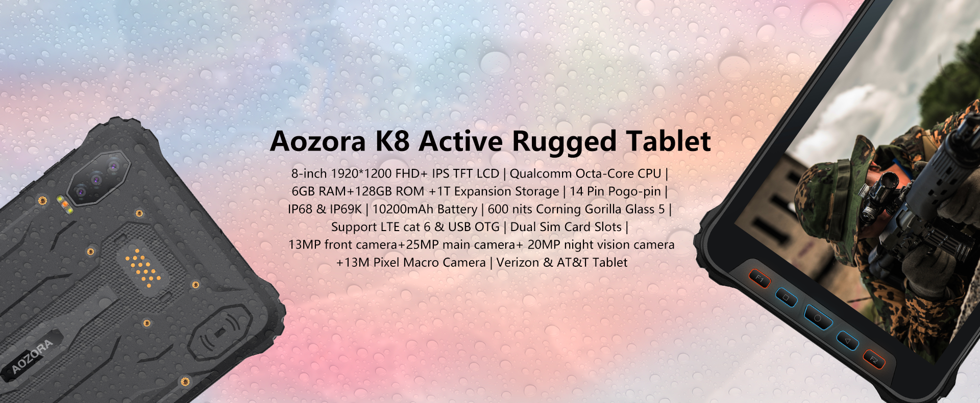 Aozora K8 Active Rugged Tablet