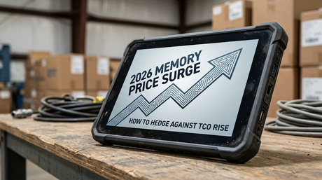 Verizon and AT&T certified rugged tablet in a warehouse setting..png