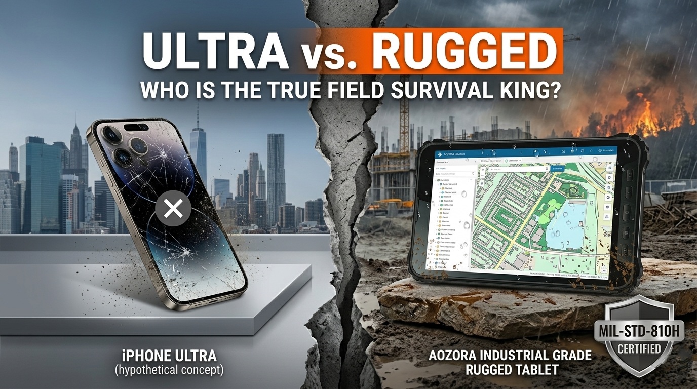 Comparison- Cracked iPhone Ultra next to intact Aozora rugged tablet.jpg