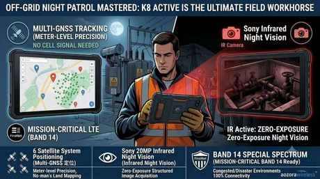 K8 Active heat-resistant industrial tablet securely mounted in a vehicle using its heavy-duty Pogo pin cradle, running a logistics app-2.jpg