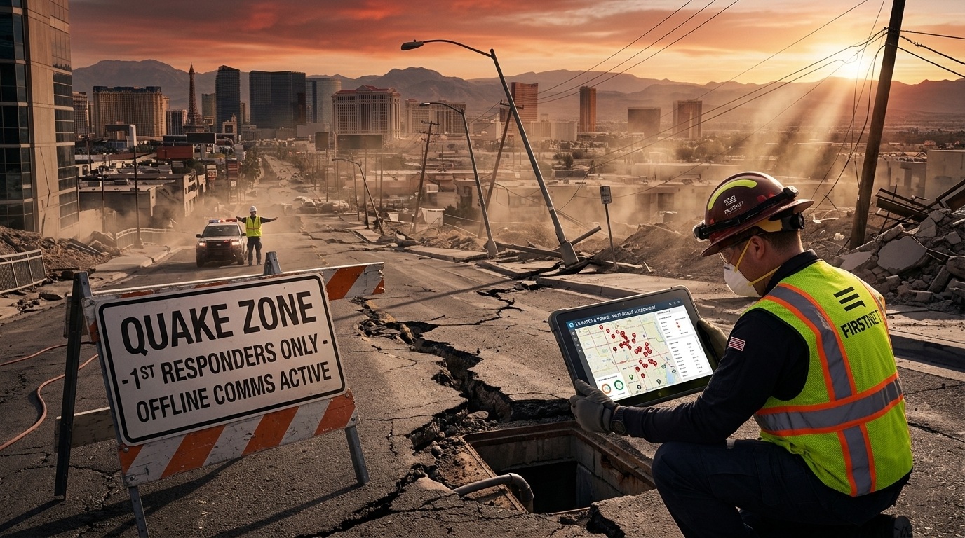 Industrial rugged tablet being sprayed down with chemical disinfectant solution at a regional border quarantine line55.jpg