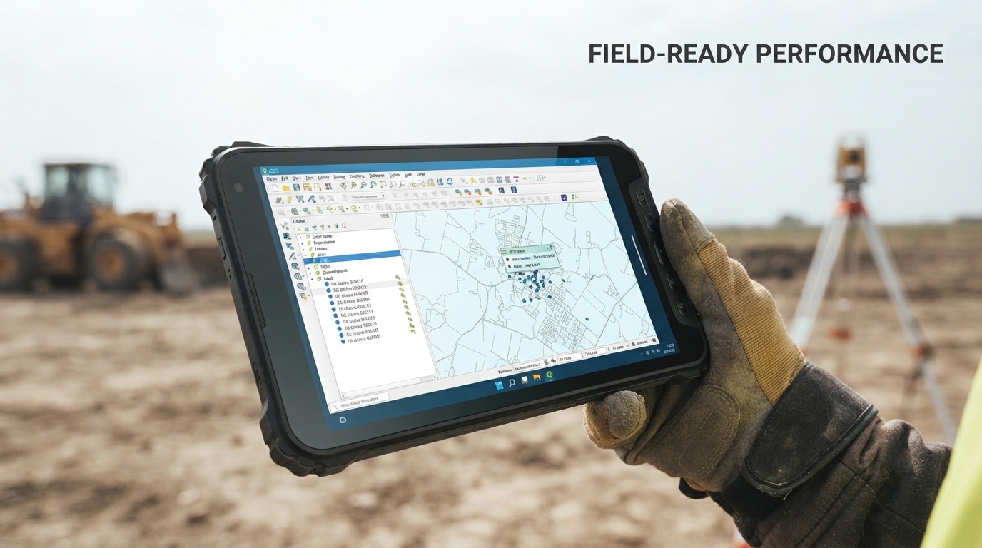 K8 Active industrial rugged tablet being used for field surveying in a construction zone-2.jpg